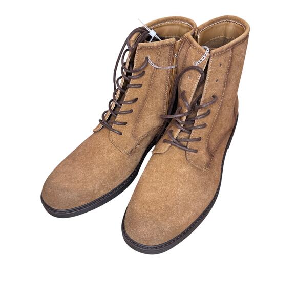 NEW Cliffs White Mountain Boots Mens Size 10M Brown Lace Up Combat Faux Suede main image 8